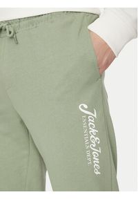 Jack & Jones - Jack&Jones Spodnie dresowe Gordon 12268768 Zielony Regular Fit. Kolor: zielony. Materiał: bawełna
