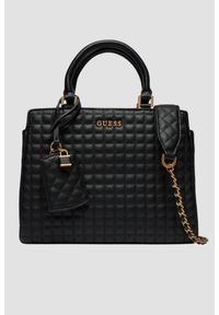Guess - GUESS Czarna torebka Tia Luxury. Kolor: czarny