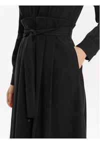 MAX&Co. Sukienka koszulowa Armilla 2416221032200 Czarny Regular Fit. Kolor: czarny. Materiał: wiskoza. Typ sukienki: koszulowe