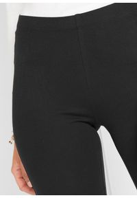 bonprix - Legginsy rybaczki z czystej bawełny. Kolor: czarny. Materiał: bawełna #3