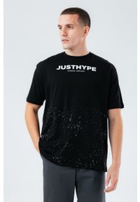 Hype T-shirt bawełniany kolor czarny z nadrukiem. Okazja: na co dzień. Kolor: czarny. Materiał: bawełna. Wzór: nadruk. Styl: casual