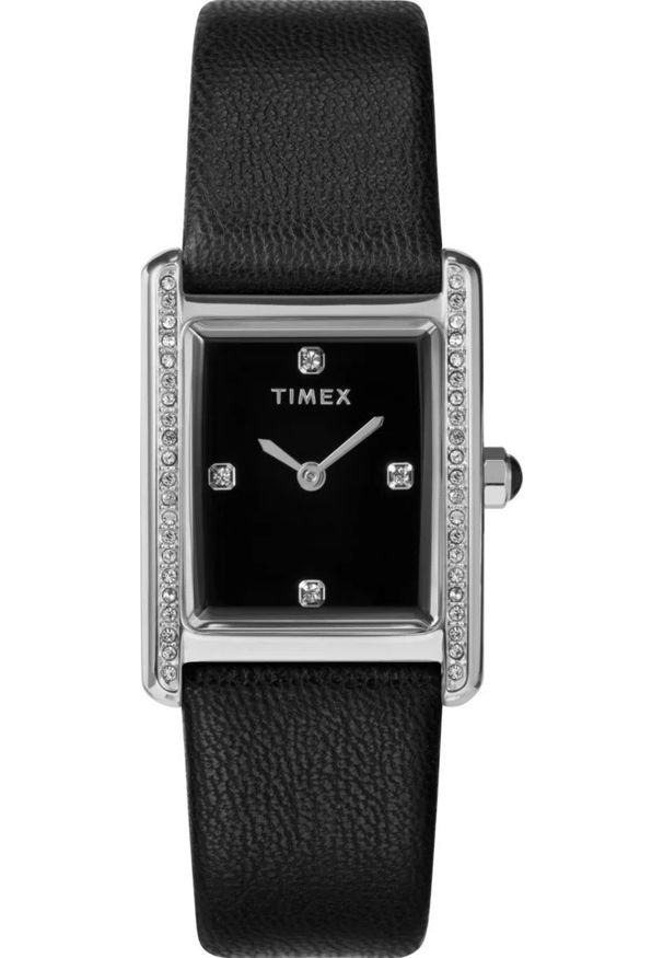 Zegarek Timex Zegarek damski Timex TW2W63800 CYRKONIE czarny. Kolor: czarny