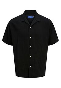 Jack & Jones - Jack&Jones Komplet koszula i szorty materiałowe Easter 12281255 Czarny Relaxed Fit. Kolor: czarny. Materiał: bawełna
