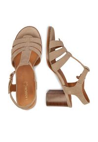 Lasocki Sandały CEO-25F531-4 Beżowy. Kolor: beżowy. Materiał: zamsz, skóra #6