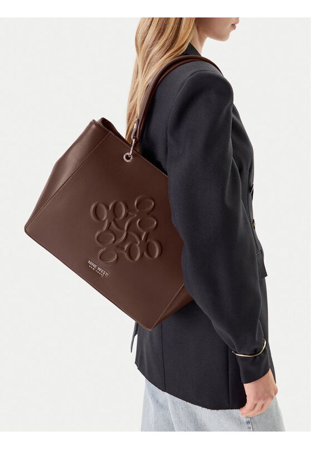 Nine West Torebka CEO-GIANNA-H242051 Brązowy. Kolor: brązowy