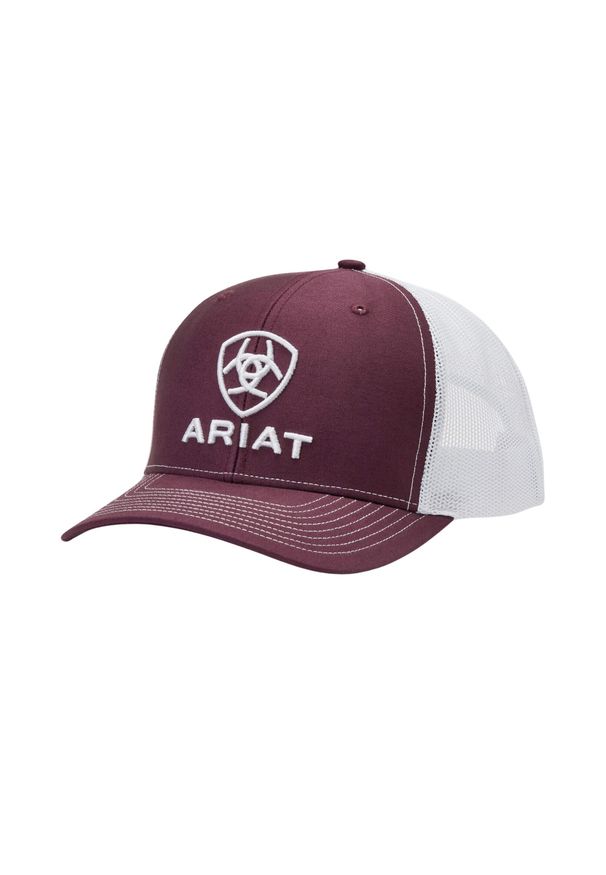 Czapka z daszkiem Ariat Stacked. Kolor: czerwony. Styl: elegancki