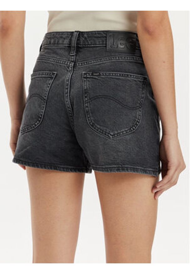 Lee Szorty jeansowe Carol 112348983 Czarny Regular Fit. Kolor: czarny. Materiał: bawełna, lyocell