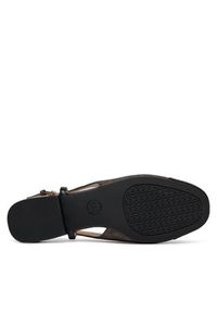 MICHAEL Michael Kors Sandały Perla Flex Sling Flat 40R4PLFP1B Brązowy. Kolor: brązowy. Materiał: skóra #5