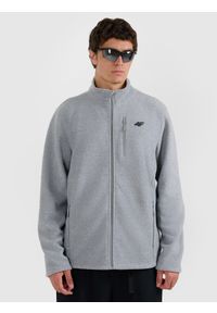 4f - 4F Polar regular ze stójką męski - szary S. Typ kołnierza: kołnierzyk stójkowy. Kolor: szary. Materiał: polar #1