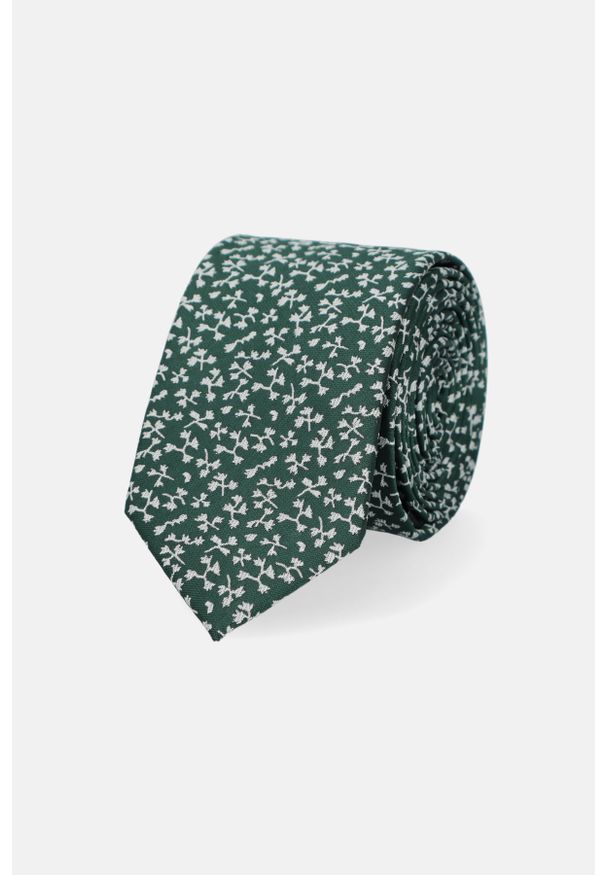 Lancerto - Krawat Zielony Wzór. Kolor: zielony. Materiał: poliester