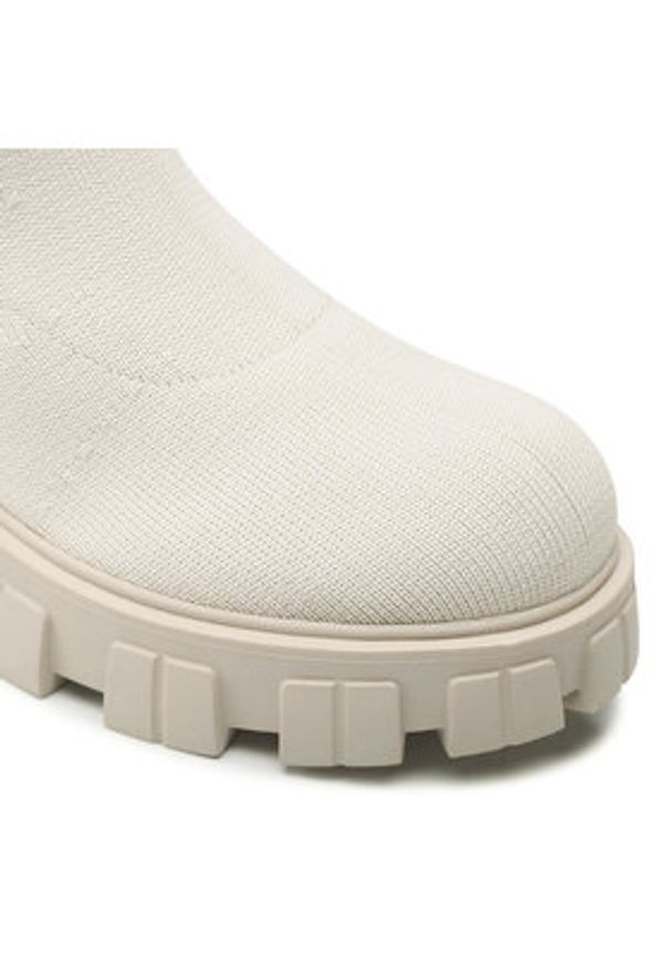 DeeZee Botki WS5553-11 Écru. Materiał: materiał
