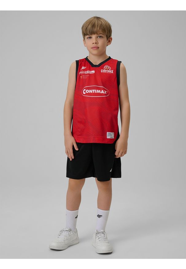 4f - 4F Koszulka meczowa replika wyjazdowa z sezonu 2025/26 dziecięca 4F x MOSiR Bochnia - czerwona 122/128 (6-8 lat). Kolor: czerwony. Materiał: materiał. Wzór: nadruk. Sezon: lato. Sport: bieganie, fitness