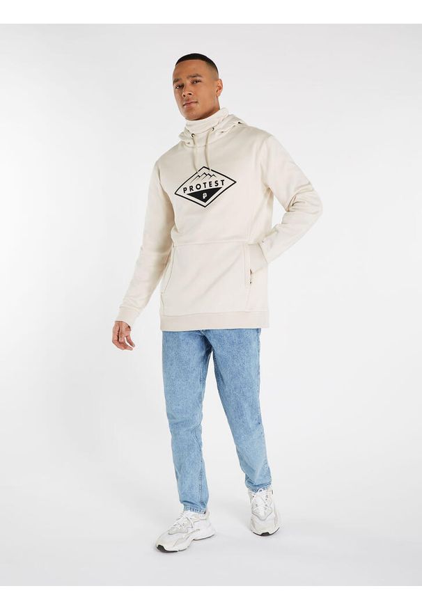 Bluza techniczna męska z kapturem Protest Prtissyk. Typ kołnierza: kaptur. Kolor: biały