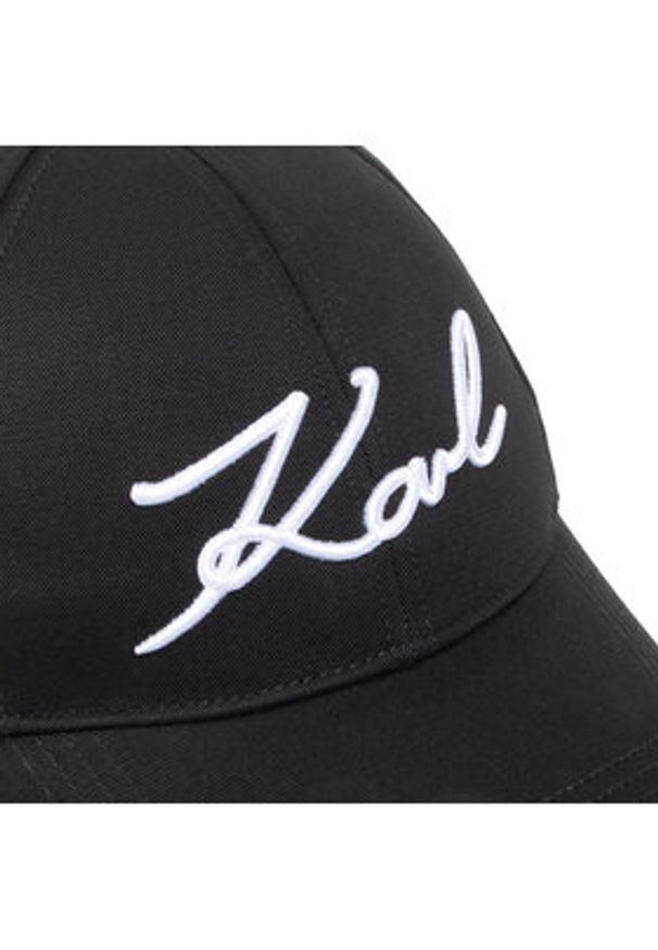 Karl Lagerfeld - KARL LAGERFELD Czapka z daszkiem 205W3405 Czarny. Kolor: czarny. Materiał: materiał