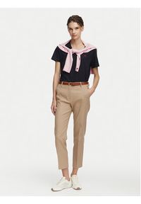 Beverly Hills Polo Club T-Shirt P-SS26W-TS516518 Granatowy Regular Fit. Typ kołnierza: polo. Kolor: niebieski. Materiał: bawełna #3