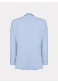Pako Lorente - PAKO LORENTE - Błękitna wełniana marynarka garniturowa. Kolor: niebieski. Materiał: wełna. Wzór: gładki. Styl: młodzieżowy #4