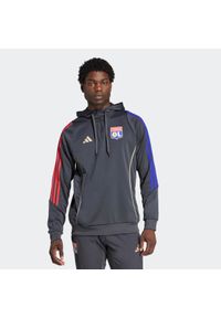Adidas - Bluza piłkarska z kapturem treningowa ADIDAS Olympique Lyonnais 25/26. Typ kołnierza: kaptur. Sport: piłka nożna