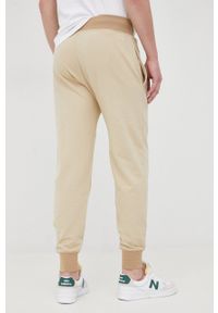 Polo Ralph Lauren spodnie 714864266002 męskie kolor beżowy gładkie. Kolor: beżowy. Materiał: dzianina. Wzór: gładki #4