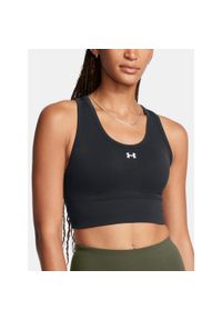 Biustonosz treningowy Under Armour Vanish Seamless Mid Branded. Kolor: czarny. Sport: fitness