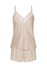 Triumph Piżama Wild Azalea 10221499 Beżowy Regular Fit. Kolor: beżowy. Materiał: lyocell #3