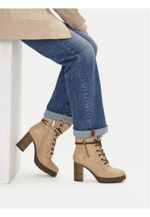 Beverly Hills Polo Club Trzewiki CEO-WS6632-02 Beżowy. Kolor: beżowy. Materiał: skóra, materiał