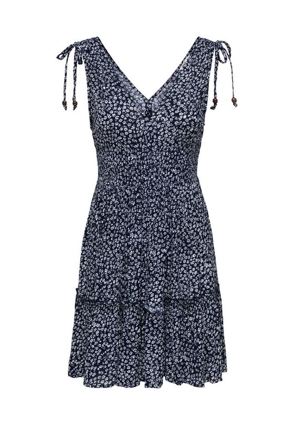 only - ONLY Sukienka letnia Fernanda 15373070 Granatowy Regular Fit. Kolor: niebieski. Materiał: wiskoza. Sezon: lato