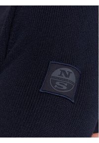 North Sails Sweter 699506 Granatowy Regular Fit. Kolor: niebieski. Materiał: bawełna