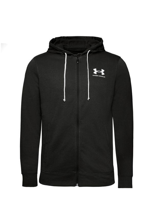 Bluza treningowa Under Armour Rival Terry. Typ kołnierza: kaptur. Kolor: czarny, biały, wielokolorowy. Materiał: bawełna, materiał. Sport: bieganie