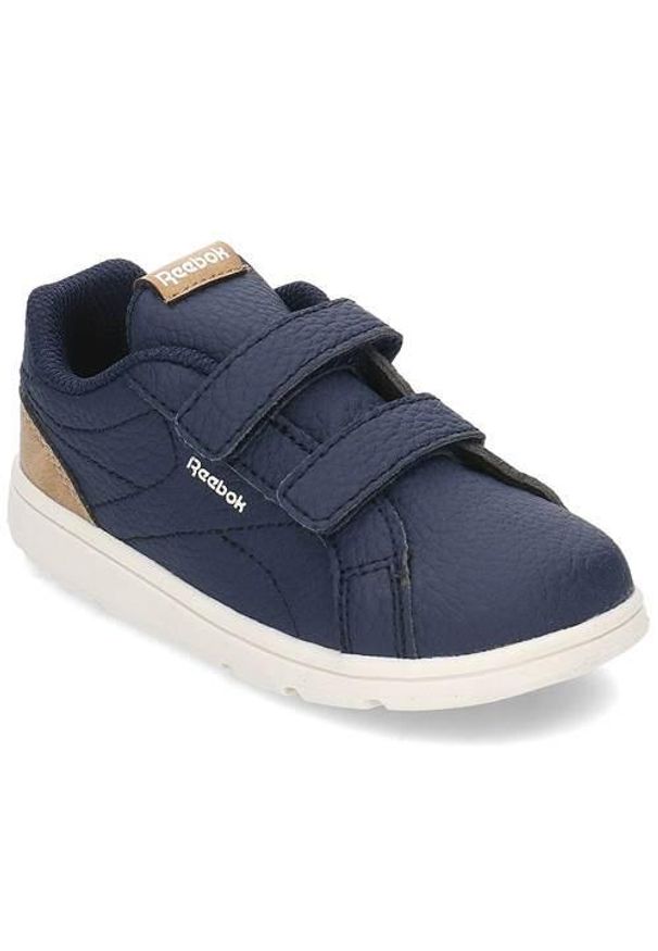 Buty do chodzenia niemowlęce Reebok Royal Complete Clea. Zapięcie: rzepy. Kolor: niebieski. Materiał: syntetyk, materiał. Szerokość cholewki: normalna. Model: Reebok Royal. Sport: turystyka piesza