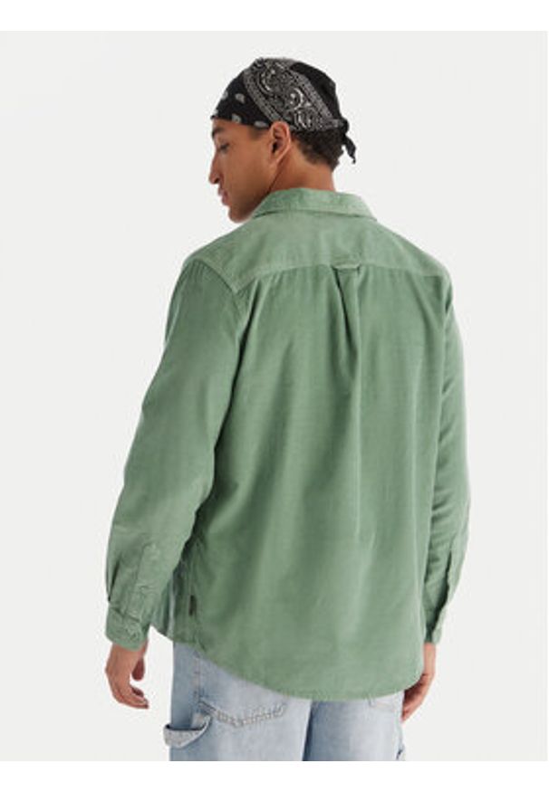 Quiksilver Koszula Smoke Trail EQYWT04652 Zielony Regular Fit. Kolor: zielony. Materiał: bawełna