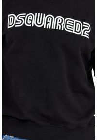 DSQUARED2 Czarna bluza męska z logo outline, Rozmiar XL. Kolor: czarny #3