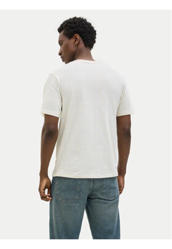 Jack & Jones T-Shirt Almeria 12276962 Beżowy Regular Fit. Kolor: beżowy. Materiał: bawełna