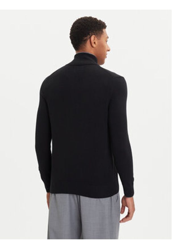 Marc O'Polo Sweter 529 5144 60314 Czarny Regular Fit. Typ kołnierza: polo. Kolor: czarny. Materiał: bawełna