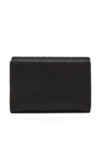 Calvin Klein Portfel damski Ck Must Aop Small Trifold W Zip LV04F1038G Czarny. Kolor: czarny. Materiał: skóra
