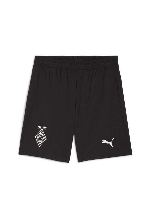 Puma - Męskie szorty Borussia Mönchengladbach 25/26 PUMA. Kolor: czarny, biały, wielokolorowy. Materiał: tkanina. Sport: piłka nożna