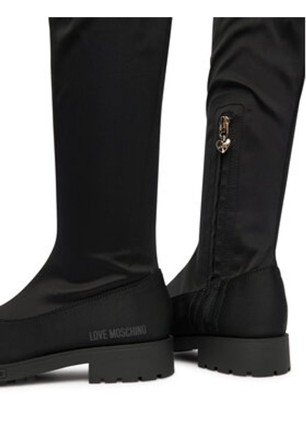 Love Moschino - LOVE MOSCHINO Muszkieterki JA26074G0NIM0000 Czarny. Kolor: czarny. Materiał: materiał