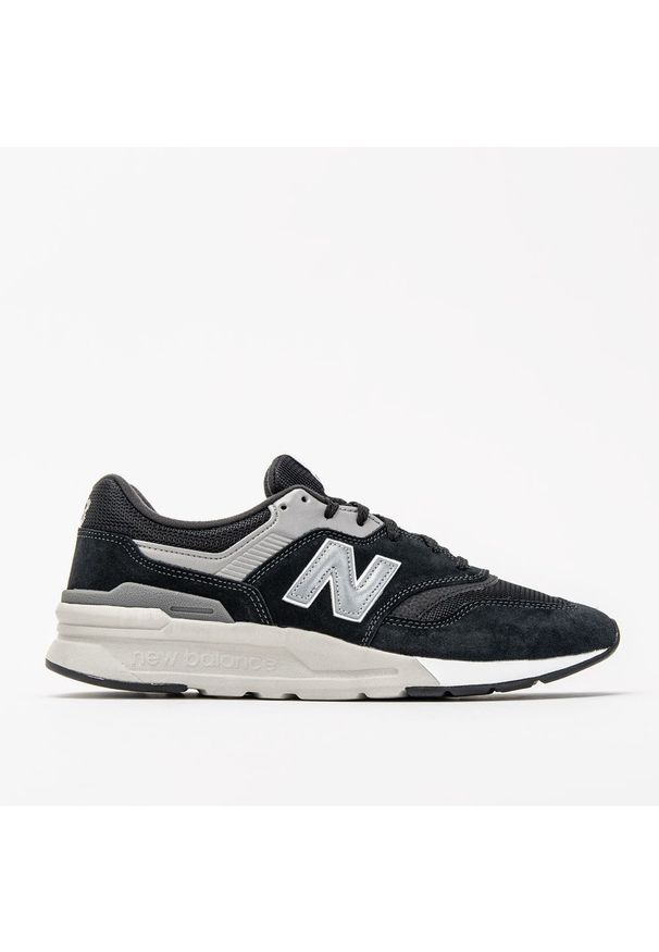 Buty sportowe męskie New Balance 997 (CM997HCC). Okazja: na co dzień. Kolor: czarny. Materiał: skóra, guma, zamsz. Szerokość cholewki: normalna. Wzór: aplikacja. Sport: fitness