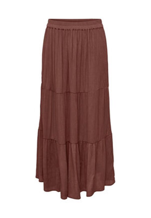 only - ONLY Spódnica maxi Mikka 15324808 Brązowy Regular Fit. Kolor: brązowy. Materiał: wiskoza