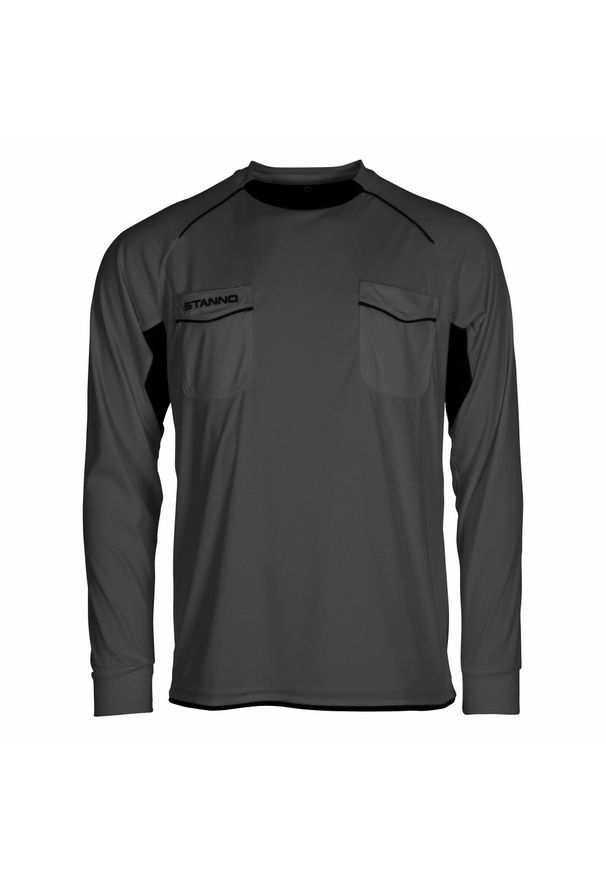 STANNO - Koszulka sędziowska z długim rękawem Stanno Bergamo. Kolor: wielokolorowy, szary, czarny, brązowy. Długość rękawa: długi rękaw. Długość: długie