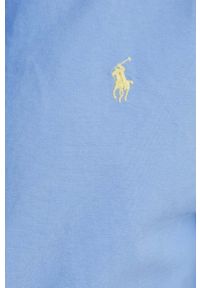 Polo Ralph Lauren koszula bawełniana 710804257015 męska slim z kołnierzykiem button-down. Typ kołnierza: button down, polo. Kolor: niebieski. Materiał: bawełna. Długość rękawa: długi rękaw. Długość: długie #4