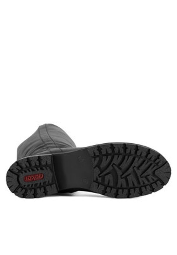 Rieker Oficerki Y9155-00 Czarny. Kolor: czarny. Materiał: skóra