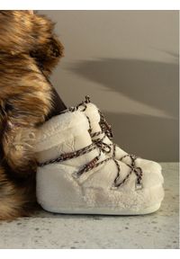 Roxy Śniegowce CEO-JY02985G-1 Écru. Kolor: kremowy. Materiał: materiał #1