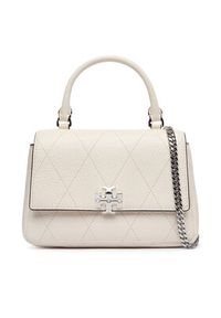 Tory Burch Torebka Charlie Quilted Mini Top Handle Chain Wallet 186032 Kremowy. Kolor: kremowy. Materiał: skórzane #5