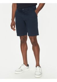 Hechter Paris Szorty materiałowe 26664 151365 Granatowy Regular Fit. Kolor: niebieski. Materiał: bawełna #1