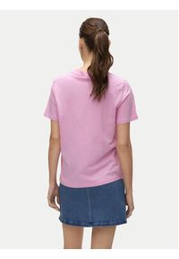 Vero Moda T-Shirt Paulina 10316991 Różowy Regular Fit. Kolor: różowy. Materiał: bawełna #6