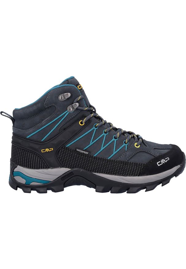 Buty trekkingowe męskie CMP 3Q1294765UM. Wysokość cholewki: za kostkę. Zapięcie: sznurówki. Kolor: szary. Materiał: guma, zamsz, skóra, tkanina. Szerokość cholewki: normalna