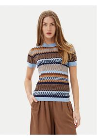 Artigli Sweter ACMA001933 Niebieski Regular Fit. Kolor: niebieski. Materiał: wiskoza