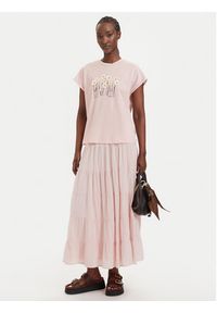 only - ONLY T-Shirt Jany 15372108 Różowy jasny Regular Fit. Kolor: różowy. Materiał: syntetyk #3
