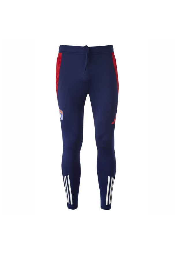 Adidas - Spodnie Olympique Lyonnais Tiro 24 Training. Kolor: czerwony, niebieski, wielokolorowy, biały. Materiał: materiał. Sport: fitness, piłka nożna