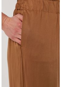 only - Only - Spodnie. Kolor: brązowy. Materiał: tkanina, materiał, wiskoza. Wzór: gładki #2